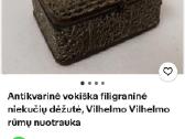 Antikvarinė vintažinė dėžutė iš 1920-1930m - nuotraukos Nr. 10
