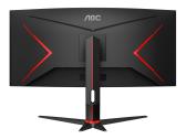 Monitorius Aoc Cu34g2xp/bk 34" Wqhd Va 180hz 430cd - nuotraukos Nr. 4