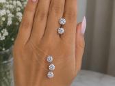 Papuošalai su Swarovski kristalais, sidabru