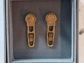 Balenciaga Gold Zip Earrings auskarai - nuotraukos Nr. 3