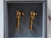 Balenciaga Gold Zip Earrings auskarai - nuotraukos Nr. 6