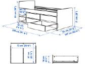 Balta „ikea“ lova, modelis „släkt“, su čiužiniu - nuotraukos Nr. 5