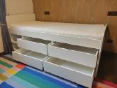 Balta „ikea“ lova, modelis „släkt“, su čiužiniu - nuotraukos Nr. 2