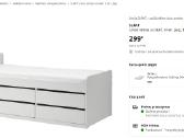Balta „ikea“ lova, modelis „släkt“, su čiužiniu - nuotraukos Nr. 4