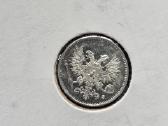 Suomija 1917m 25 Pennia Ag750 1,27g