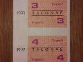 Lietuvos 3 ir 4 talonai