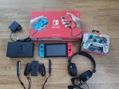 Nintendo Switch V2 32gb+ vibrodžojstikas+ ausinės!