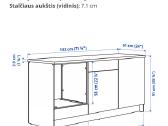 Ikea virtuvinis komplektas Knoxhult - nuotraukos Nr. 4