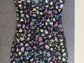 H&m moteriška juoda mini suknelė su gėlių raštu - nuotraukos Nr. 3