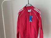 Adidas moteriškas tamsiai rožinis džemperis