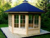 Medinė pavėsinė, sodo paviljonas, vasarnamis - nuotraukos Nr. 5