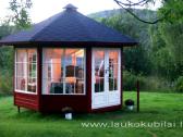 Medinė pavėsinė, sodo paviljonas, vasarnamis - nuotraukos Nr. 6