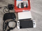 Nintendo Switch Oled Baltas pilnas komplektas+nyxi - nuotraukos Nr. 2