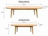 Ąžuolinis stalas - nuotraukos Nr. 2