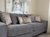 Pilka sofa-lova su miegama dalimi - nuotraukos Nr. 3