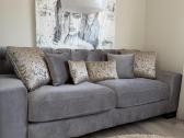 Pilka sofa-lova su miegama dalimi - nuotraukos Nr. 7