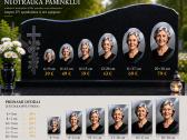 Nuotrauka ant paminklo Kapų lentelė
