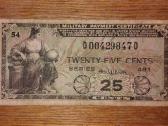 JAV 25 centu banknotas