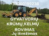Kelmų krūmų rovimas. Žemės Frezavimas Klaipedos.r