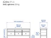 TV staliukas Ikea Hemnes - nuotraukos Nr. 4