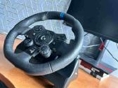 Logitech G923 vairas + originalūs pedalai
