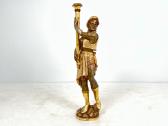 Medinė Blackamoor stiliaus žvakidė