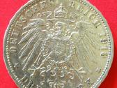 3 markes Prūsija 1910 - nuotraukos Nr. 2