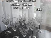 Vintažinės krištolinės taurės 6 vnt.