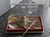 Vintažiniai melchioriniai šaukšteliai 6 vnt.