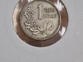 Lietuva 1925 m. 1 litas sidabras - nuotraukos Nr. 2