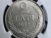 1926 Latvija 2 lati, Ngc Ms62 - nuotraukos Nr. 2