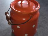 Senovinių emaliuotų indų rinkinys - nuotraukos Nr. 13