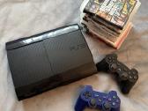 Playstation 3 Superslim Black 160gb su zaidimais.