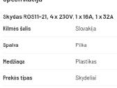 Skydas Ros11-21, 4 x 230v, 1 x 16a, 1 x 32a - nuotraukos Nr. 2