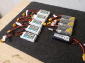 Lipo 3s baterijos nuo 300mah iki 1550mah