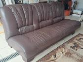 Parduodama odinė sofa lova