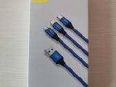 Baseus Rapid Series 3-in-1 kombinuotas Usb kabelis