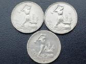 50 kapeikų 1924,25,26m. sidabras 900