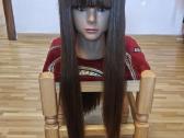 Ilgas rudas perukas Japoniško/anime/hime Cut style