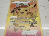 Ash Pikachu kortele