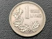 1 litas 1925m. Lietuva sidabras