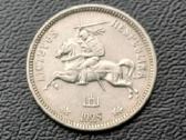 1 litas 1925m. Lietuva sidabras - nuotraukos Nr. 2