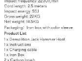 Perforatorius 22kg 3800w ! - nuotraukos Nr. 7