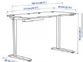 Ikea 118cm plocio stalas Relatera - nuotraukos Nr. 2