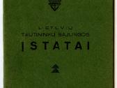 A. Smetonos Tautininkų sąjungos įstatai 1934