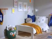 Ikea Slakt vaikiškos keičiamo ilgio lovos