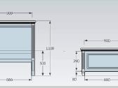 Viengulė klasikinė ąžuolinė lova 90x200 - nuotraukos Nr. 4