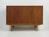 Mid Century tikmedžio komoda