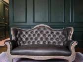 Tobula odinė antikvarinė sofa - nuotraukos Nr. 2