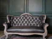 Tobula odinė antikvarinė sofa - nuotraukos Nr. 4